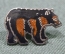 Знак, значок "Медведь", Америка, США, 1960-1970-е годы, тяж. металл, горячая эмаль.