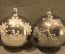 Елочные игрушки шары СССР ,  1970-1980-е, 2 штуки одним лотом, отличное состояние