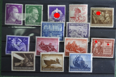 Почтовые марки, 3-й Рейх. Фашистская Германия. Набор № 1
