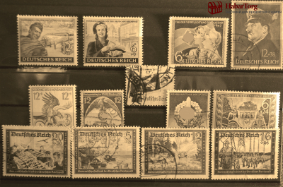 Почтовые марки, 3-й Рейх. Фашистская Германия. Набор № 3