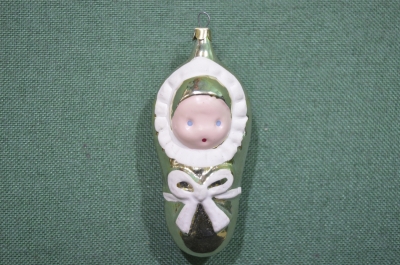 Елочная игрушка "Младенец , ребенок". СССР, 1970-е годы