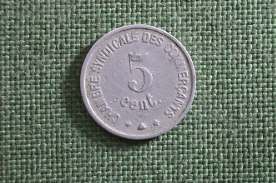 Нотгельд Перпиньян, 5 центов 1921 года. Франция.