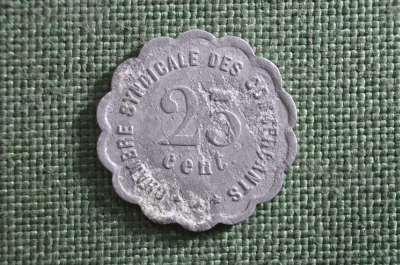 Нотгельд Перпиньян, 25 центов 1921 года. Франция.