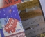 Подборка бритвенных лезвий различных марок, в рамке. 