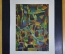 Абстрационизм, кубизм картина "Городская фантазия". Неизвестный художник, 1992 г. Масло, картон.
