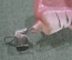Елочная игрушка "Медведь на дереве". 1960-1970 годы. СССР.