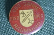 Значок NAUMBURG 1028-1978, 950 лет городу Наумбург. Германия.