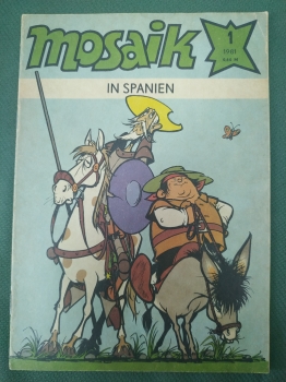 Комикс, серия комиксов "Мозаик", "Mosaik". Выпуск № 1. 1981 год. ГДР. Германия.  