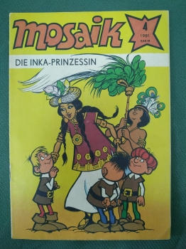 Комикс, серия комиксов "Мозаик", "Mosaik". Выпуск № 4. 1981 год. ГДР. Германия.