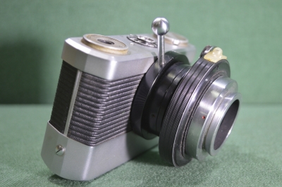 Фотоаппарат "Werra E", затвор Prontor Press. Безобъективная камера с адаптером для микроскопа 1964 г