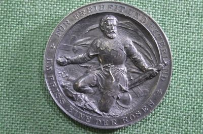 Медаль, стрелковый фестиваль, Базель, Биннинген (Binningen). Серебро. Швейцария, 1893 год.