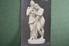 Старинная открытка "Амур и Психея" № 2186. Canova, музей Лувра. Чистая, оригинал.