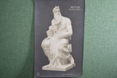 Старинная открытка "Моисей" № 2344. Микеланджело. Берлин, 1906 год. Чистая, оригинал.