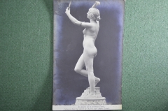  Старинная открытка "Девушка с зеркалом" № 984. Salon de 1905. Чистая, оригинал.