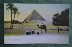 Старинная открытка "Пирамида Хефрена". Чистая. Начало XX века, Египет. 