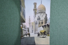 Старинная открытка "Каир, Арабский квартал". Чистая. 1906 год, Египет.