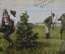 Старинная открытка "Случай на охоте". Подписанная, с маркой. Начало XX века.