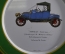 Набор винтажных тарелок с изображениями автомобилей. Рекламный подарок от Рено. Франция.