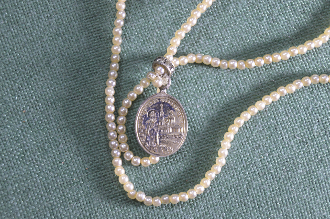 Купить Серебряный кулон "Святой преподобный Нил Столбенский", на ...