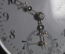 Дамские старинные карманные корсетные часы с камнями на стрелках. Серебро. На ходу. Начало 20 века.