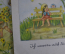 Две открытки на детскую тему "Вместе собираем цветы", "Жду тебя". Arthur Bayerlein. Начало XX века
