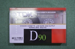 Аудиокассета новая "TDK D90". Япония. 