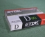 Аудиокассета новая "TDK D90". Япония. 