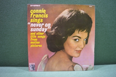 Винил, 1 lp, Конни Франсис. Connie Francis Sings "Never On Sunday". India. Индия.