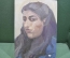 Картина "Портрет девушки". Масло, картон. Горелов Гавриил Никитич. 1940 - 1950 -е годы. СССР.