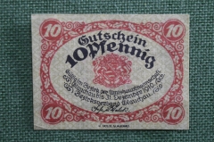 Нотгельд Глаухау, 10 пфеннингов. Glauchau, Саксония, Германия. 1918 год.