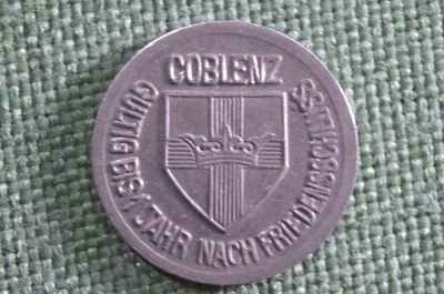 Нотгельд (кригсгельд) 10 пфеннигов, город Кобленц, Германия. 1918 год. Notgeld der Stadt Coblenz