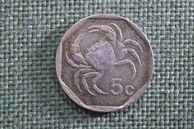 5 центов, Мальта, краб. 5 cents, Malta. 1995 год.