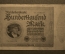 Банкнота 100000 (Сто тысяч) марок 1923 года. Берлин, Веймар, Германия.