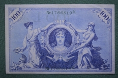 Банкнота 100 марок 1908 года. Германская Империя, Берлин.
