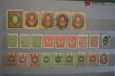Почтовые марки, сборный лот (22 марки). Российская Империя.