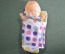 Кукла, пупс миниатюрный, с синими глазами. Времен СССР.