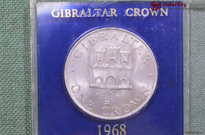 1 крона 1968 года. Гибралтар. В футляре.