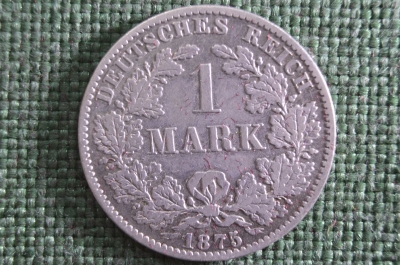 1 марка, серебро. 1875 год, B (Ганноверский монетный двор), Германская Империя. 