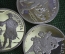 1 рубль 2005 года (лот из трех монет). Морская пехота. Серебро.
