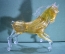 Золотой конь, лошадь в золоте, муранское стекло. Formica Murano. Без хвоста.