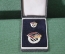 Знак значок "Дружба СССР - ГДР". Тяжелый металл. Горячая эмаль. 2 штуки в коробке.