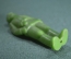 Игрушка "Летчик", зеленый, дутыш. Пластик, СССР.