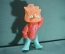 Игрушка "Кот в сапогах", дутыш. Пластик, СССР. #G8