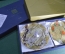 Набор тарелочек, блюдечек (5 штук), в коробке. Кансай Ямамото, Китай. Kansai Yamamoto.
