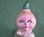 Елочная игрушка "Чипполино". Стекло, прищепка. СССР.