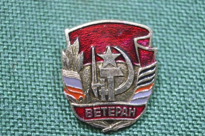 Знак, значок "Ветеран". СССР.