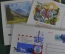 Подборка почтовых карточек (5 штук). Пионерия, Мосфильм, Охрана природы.