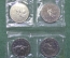 Юбилейная монета, 3 рубля "Международный год космоса", 4 штуки в запайке. ММД, 1992 год, РФ.