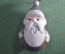 Елочная новогодняя игрушка "Старичок, Дед Мороз". Стекло, подвес. 2-я половина XX века, СССР.
