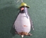 Игрушка елочная "Пингвин в шляпе". Пенопласт, подвес. СССР.